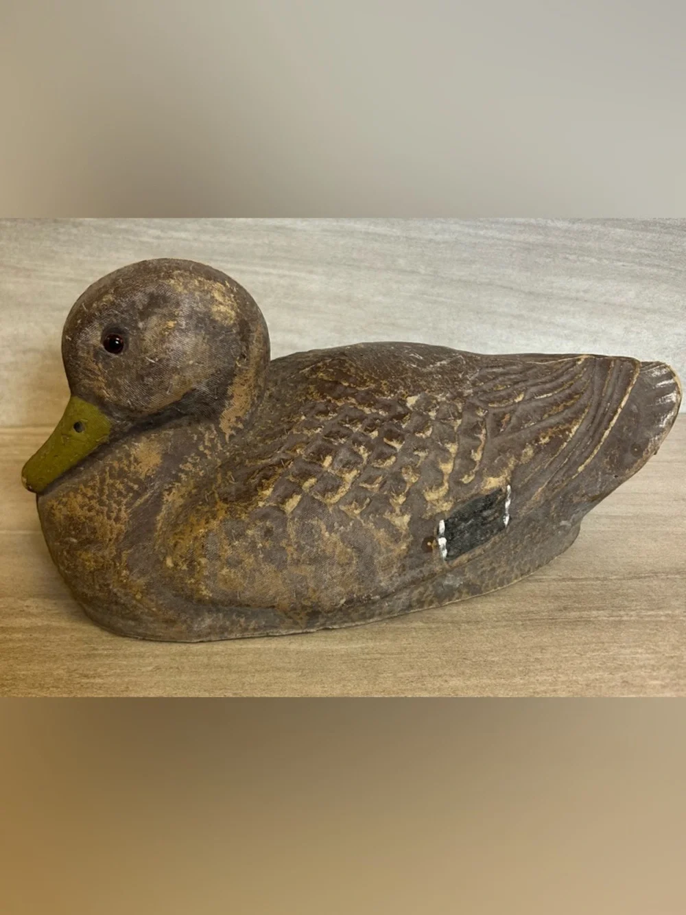 Vintage J.C. Higgins Sears Roebuck Paper Mache Hen Duck Decoy 12